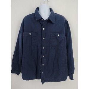 Daluth Trading Company Shirt Jacket Shacket Men's Size XXL 2XL Cotton Snap